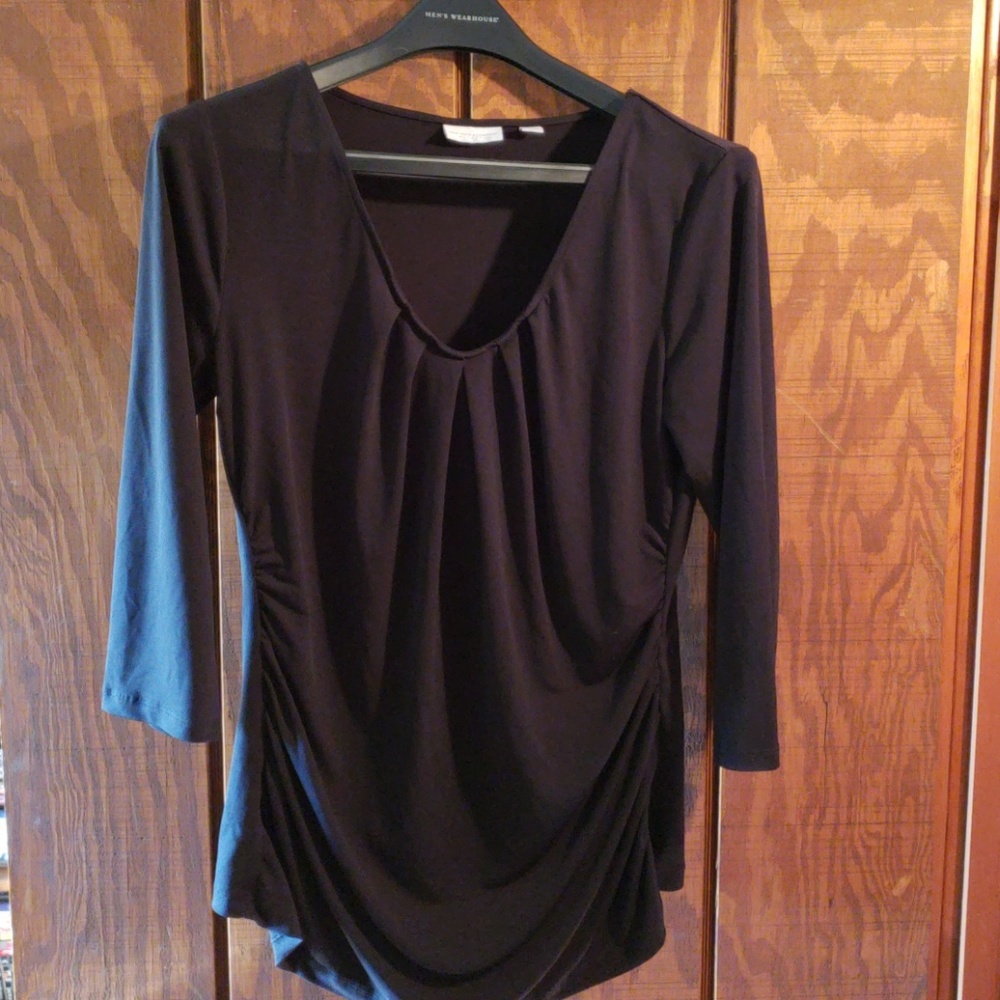 Black silky top